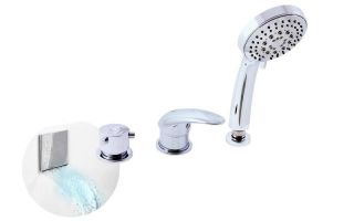 Смеситель на борт ванны Rav Slezak Dunaj D463.5P хром